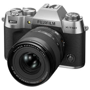 Fujifilm X-T50 Silver with XF 16-50mm Lens and instax mini Link 2 Print Kit (Space Blue)