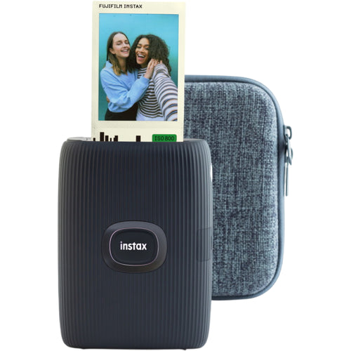 Fujifilm X-T50 Charcoal with XF 16-50mm Lens and instax mini Link 2 Print Kit (Space Blue)