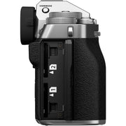 Fujifilm X-T5 Silver with XF 16-50mm Lens and instax mini Link 2 Print Kit (Space Blue)