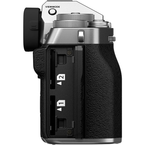 Fujifilm X-T5 Silver with XF 16-50mm Lens and instax mini Link 2 Print Kit (Space Blue)
