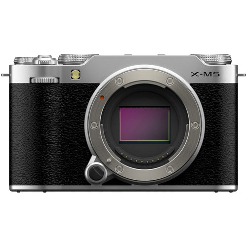Fujifilm X-M5 Silver with XC 15-45mm Kit and instax mini Link 2 Print Kit (Space Blue)