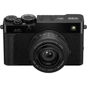 Fujifilm X-E5 Black with XF 23mm f/2.8 R WR Lens and instax mini Link 2 Print Kit (Space Blue)