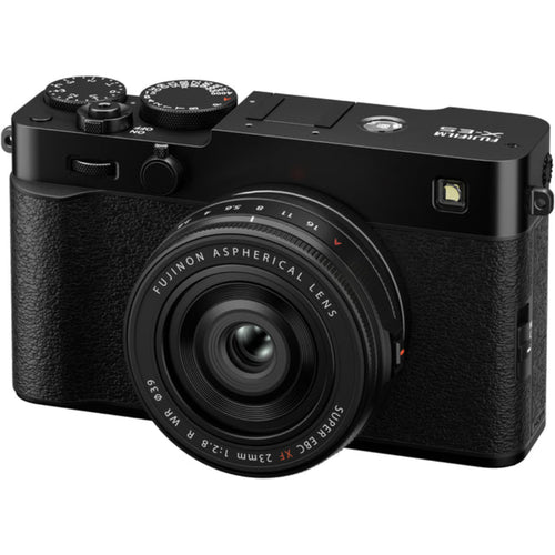 Fujifilm X-E5 Black with XF 23mm f/2.8 R WR Lens and instax mini Link 2 Print Kit (Space Blue)