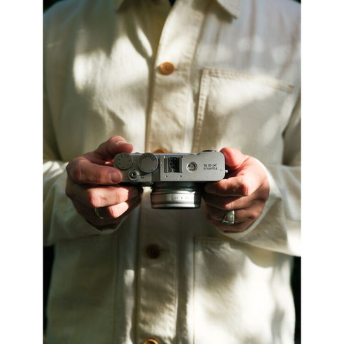 Fujifilm X-E5 Black with XF 23mm f/2.8 R WR Lens and instax mini Link 2 Print Kit (Space Blue)