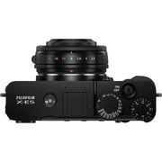 Fujifilm X-E5 Black with XF 23mm f/2.8 R WR Lens and instax mini Link 2 Print Kit (Space Blue)