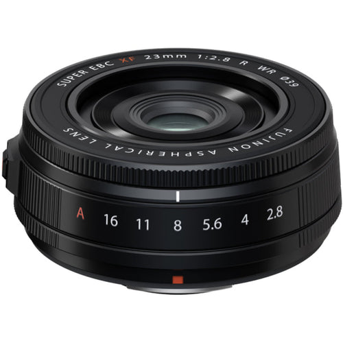 Fujifilm X-E5 Black with XF 23mm f/2.8 R WR Lens and instax mini Link 2 Print Kit (Space Blue)