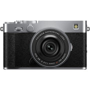 Fujifilm X-E5 Silver with XF 23mm f/2.8 R WR Lens and instax mini Link 2 Print Kit (Space Blue)