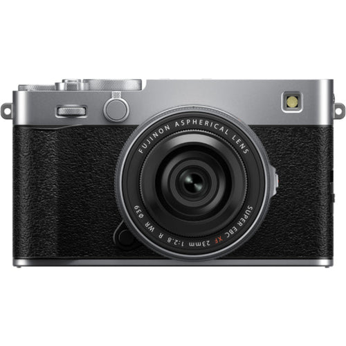 Fujifilm X-E5 Silver with XF 23mm f/2.8 R WR Lens and instax mini Link 2 Print Kit (Space Blue)