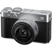 Fujifilm X-E5 Silver with XF 23mm f/2.8 R WR Lens and instax mini Link 2 Print Kit (Space Blue)