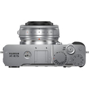Fujifilm X-E5 Silver with XF 23mm f/2.8 R WR Lens and instax mini Link 2 Print Kit (Space Blue)