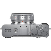 Fujifilm X-E5 Silver with XF 23mm f/2.8 R WR Lens and instax mini Link 2 Print Kit (Space Blue)