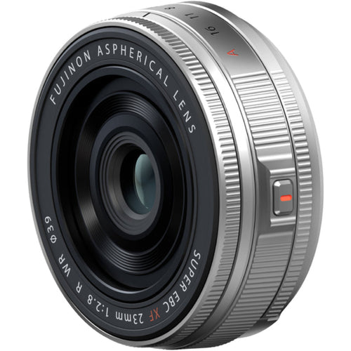 Fujifilm X-E5 Silver with XF 23mm f/2.8 R WR Lens and instax mini Link 2 Print Kit (Space Blue)