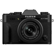Fujifilm X-T30 III Black with XC 13-33mm f/3.5-6.3 OIS Lens and instax mini Link 2 Print Kit (Space Blue)