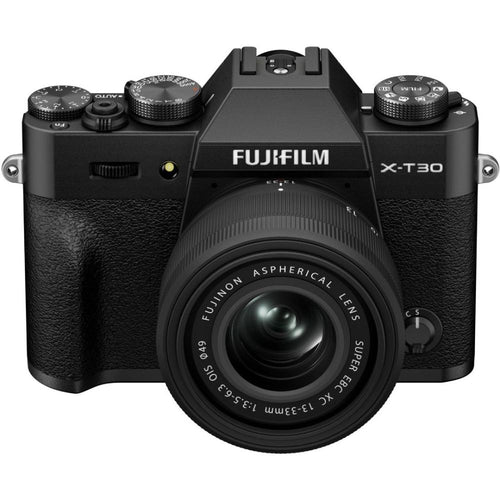 Fujifilm X-T30 III Black with XC 13-33mm f/3.5-6.3 OIS Lens and instax mini Link 2 Print Kit (Space Blue)