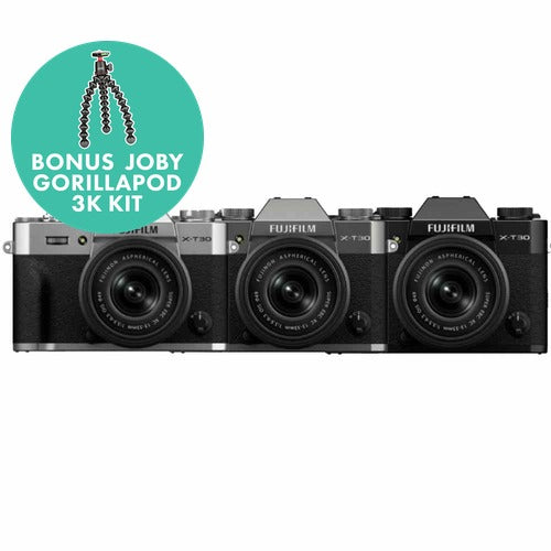 Fujifilm X-T30 III Mirrorless Camera with XC 13-33mm f/3.5-6.3 OIS Lens bonus promotion