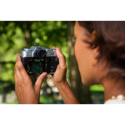 Fujifilm X-T30 III Silver with XC 13-33mm f/3.5-6.3 OIS Lens and instax mini Link 2 Print Kit (Space Blue)