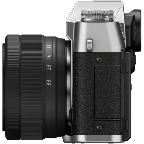 Fujifilm X-T30 III Silver with XC 13-33mm f/3.5-6.3 OIS Lens and instax mini Link 2 Print Kit (Space Blue)