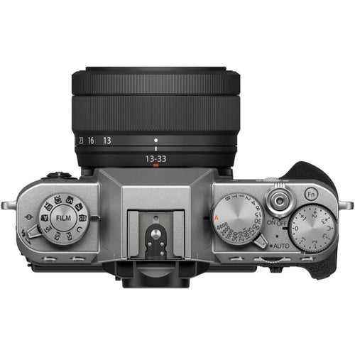 Fujifilm X-T30 III Silver with XC 13-33mm f/3.5-6.3 OIS Lens and instax mini Link 2 Print Kit (Space Blue)