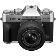 Fujifilm X-T30 III Silver with XC 13-33mm f/3.5-6.3 OIS Lens and instax mini Link 2 Print Kit (Space Blue)