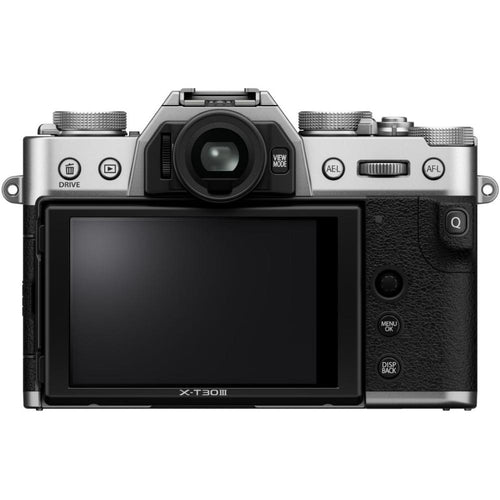 Fujifilm X-T30 III Silver with XC 13-33mm f/3.5-6.3 OIS Lens and instax mini Link 2 Print Kit (Space Blue)