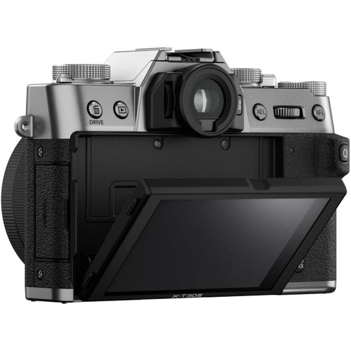 Fujifilm X-T30 III Silver with XC 13-33mm f/3.5-6.3 OIS Lens and instax mini Link 2 Print Kit (Space Blue)