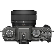 Fujifilm X-T30 III Charcoal Silver with XC 13-33mm f/3.5-6.3 OIS Lens and instax mini Link 2 Print Kit (Space Blue)