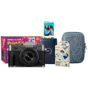 Fujifilm X-T30 III Charcoal Silver with XC 13-33mm f/3.5-6.3 OIS Lens and instax mini Link 2 Print Kit (Space Blue)