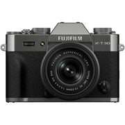 Fujifilm X-T30 III Charcoal Silver with XC 13-33mm f/3.5-6.3 OIS Lens and instax mini Link 2 Print Kit (Space Blue)