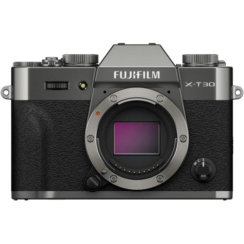 Fujifilm X-T30 III Charcoal Silver with XC 13-33mm f/3.5-6.3 OIS Lens and instax mini Link 2 Print Kit (Space Blue)