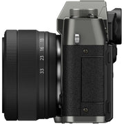 Fujifilm X-T30 III Charcoal Silver with XC 13-33mm f/3.5-6.3 OIS Lens and instax mini Link 2 Print Kit (Space Blue)