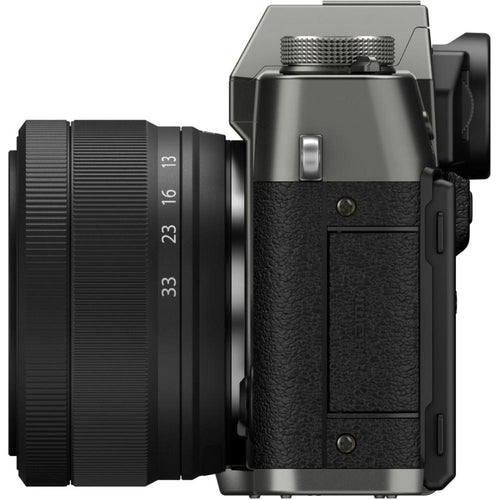Fujifilm X-T30 III Charcoal Silver with XC 13-33mm f/3.5-6.3 OIS Lens and instax mini Link 2 Print Kit (Space Blue)