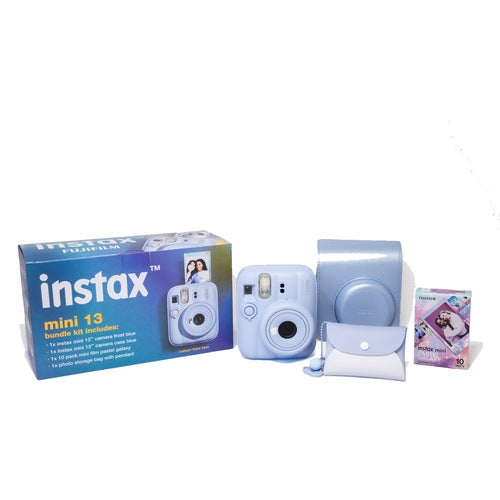 Fujifilm Instax Mini 13 Value Bundle Frost Blue - box with all included items