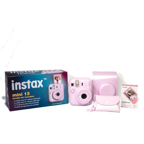 Fujifilm Instax Mini 13 Value Bundle Candy Pink - box with all included items