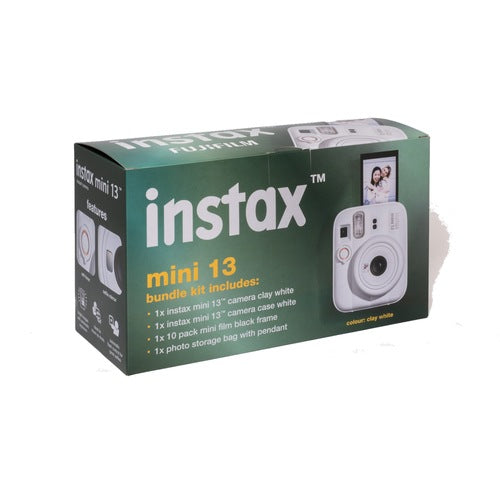 Fujifilm Instax Mini 13 Value Bundle Clay White - packaging