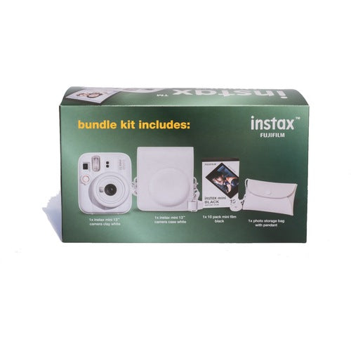 Fujifilm Instax Mini 13 Value Bundle Clay White - packaging