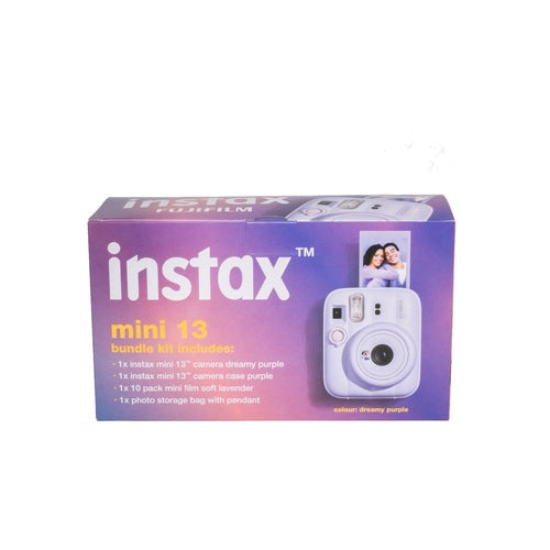 Fujifilm Instax Mini 13 Value Bundle Dreamy Purple - packaging