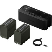 Tilta Foldable Charging Station for L-Series/NP-F Battery Kit (2 Batteries) - Black