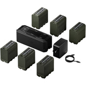 Tilta Foldable Charging Station for L-Series/NP-F Battery Kit (6 Batteries, EU) - Black