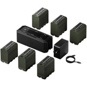 Tilta Foldable Charging Station for L-Series/NP-F Battery Kit (6 Batteries, US) - Black