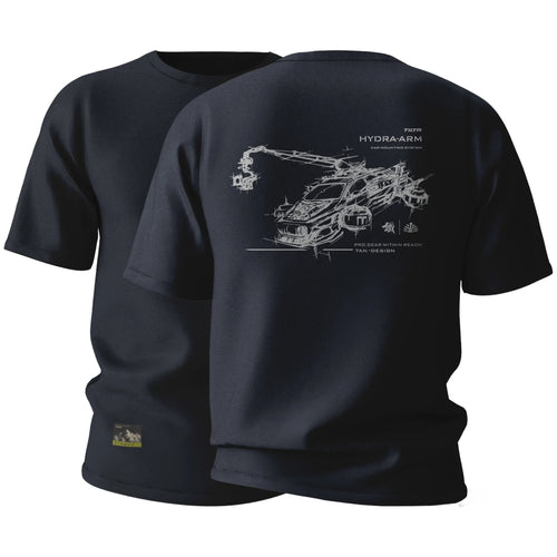 Tilta Hydra Arm Futuristic Sketch T-Shirt L