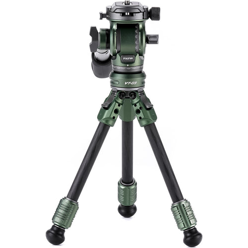Tilta VT03 Tabletop Video Fluid Head with 1-Stage Carbon Fiber Tripod Legs