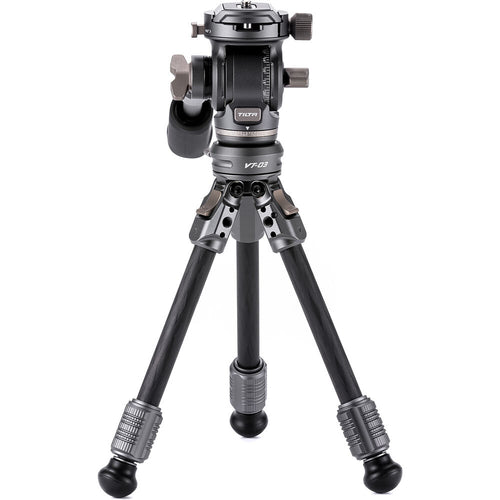 Tilta VT03 Tabletop Video Fluid Head with 1-Stage Carbon Fiber Tripod Legs