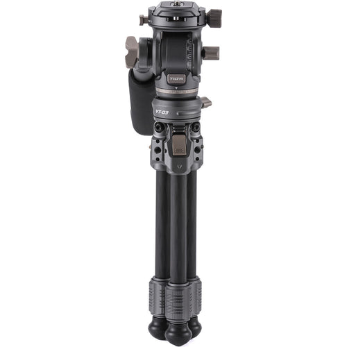 Tilta VT03 Tabletop Video Fluid Head with 1-Stage Carbon Fiber Tripod Legs