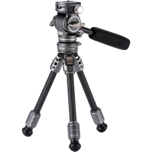 Tilta VT03 Tabletop Video Fluid Head with 1-Stage Carbon Fiber Tripod Legs