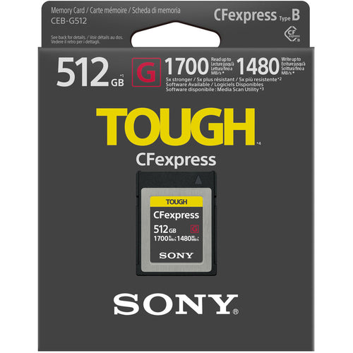 Sony Tough 512GB CFexpress Type B 1700MB/s Memory Card