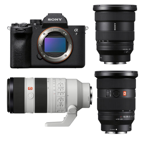Sony a7 IV with 16-35mm F2.8 GM II, FE 24-70mm F2.8 GM II and FE 70-200mm F2.8 GM II Lens
