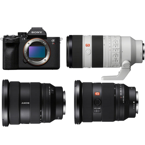 Sony A7R V with 16-35mm F2.8 GM II, FE 24-70mm F2.8 GM II and FE 70-200mm F2.8 GM II Lens