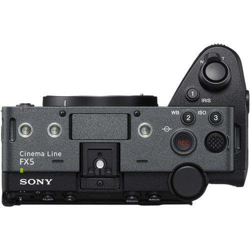 Sony FX5 Full-Frame Cinema Camera with Manfrotto 504X/645 FAST Twin Aluminium Video Tripod Kit