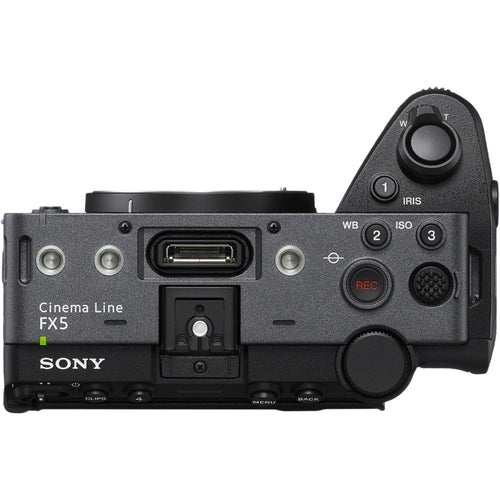 Sony FX5 Full-Frame Cinema Camera with Manfrotto 504X/645 FAST Twin Aluminium Video Tripod Kit