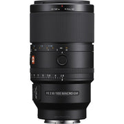 Sony FE 100mm f/2.8 GM Macro OSS Lens - side with focus scale